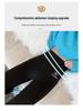 Damslimma svarta hajsimma yogaleggings - Bekväma, andningsbara och tunna