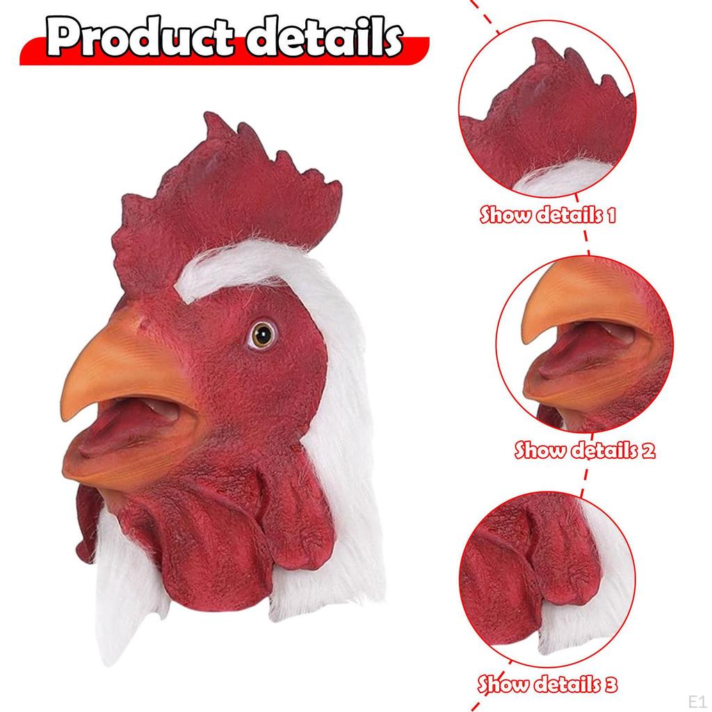Chicken Head for Halloween Funny Role Playing Festival