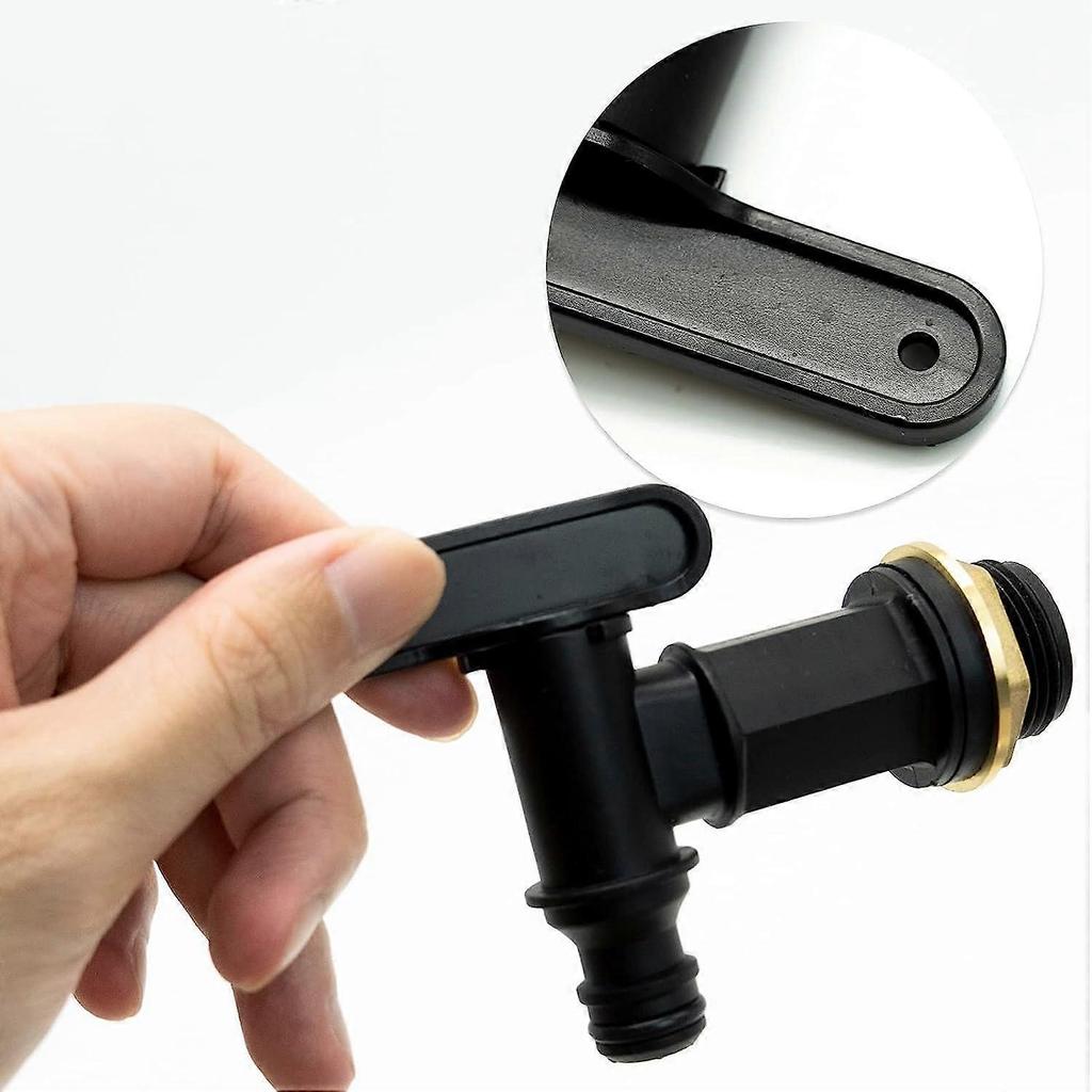 Water Butt Tap Hosepipe Rain Barrel 3/4Thread Replacement Tap Plastic Snap-Fit Connector Beer Home Brew