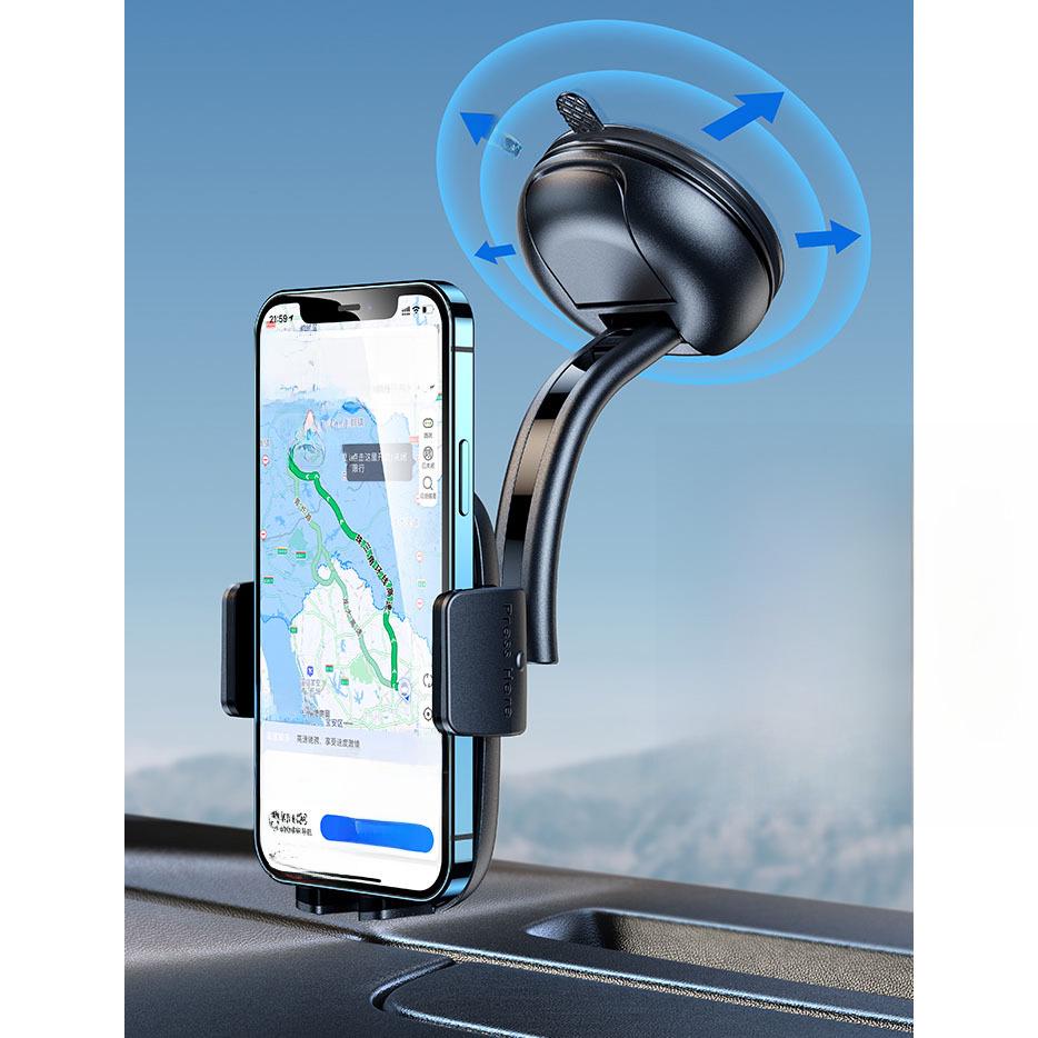 USAMS Youshengshi Suction Cup Car Phone Mount with Telescopic Clip