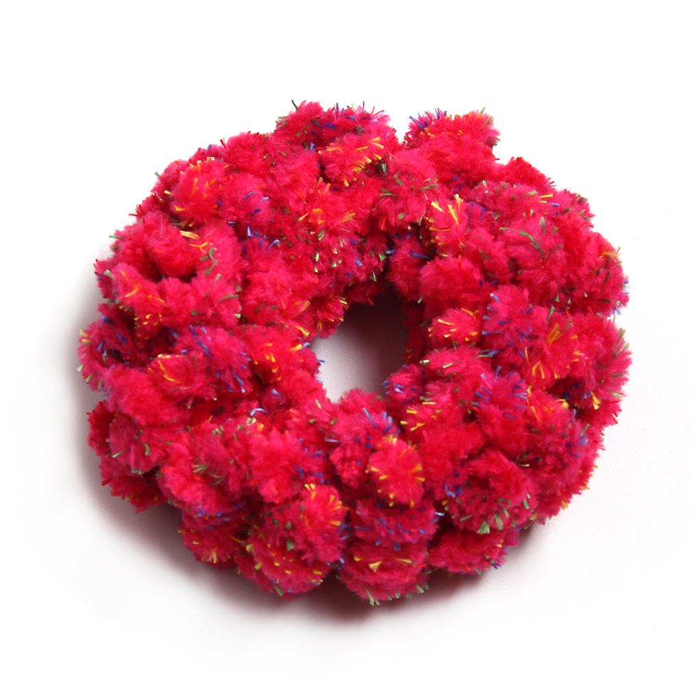Ethnic Wool Knitted Scrunchies: Spring & Autumn Style Hair Accessories for Women