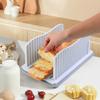 With Bread Crumb Tray Toast Slicer Adjustable Width Bread Slicing Plate Manual Bread Slicer  Loaf