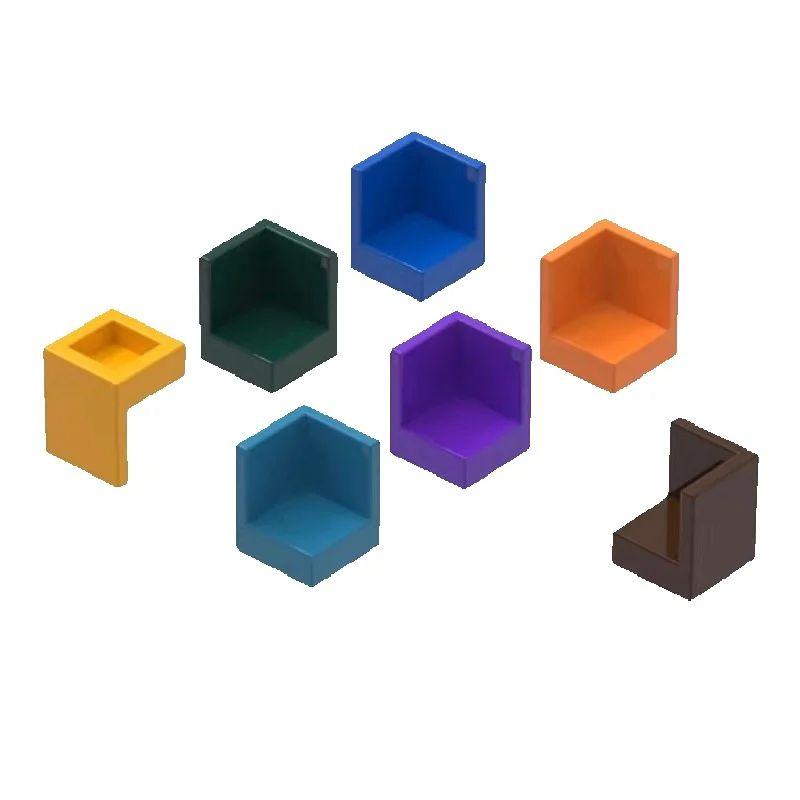 10 PIÈCES 6231 Panneaux Muraux d'Angle Blocs de Construction Moc Accessoires de Couleur Compatibles avec Brique Jouet pour Enfants Assemblage Cadeau