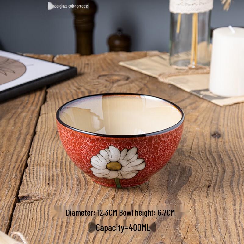 Zhi Shi Japanese Style Kiln Glaze Ceramic Rice Bowl Set