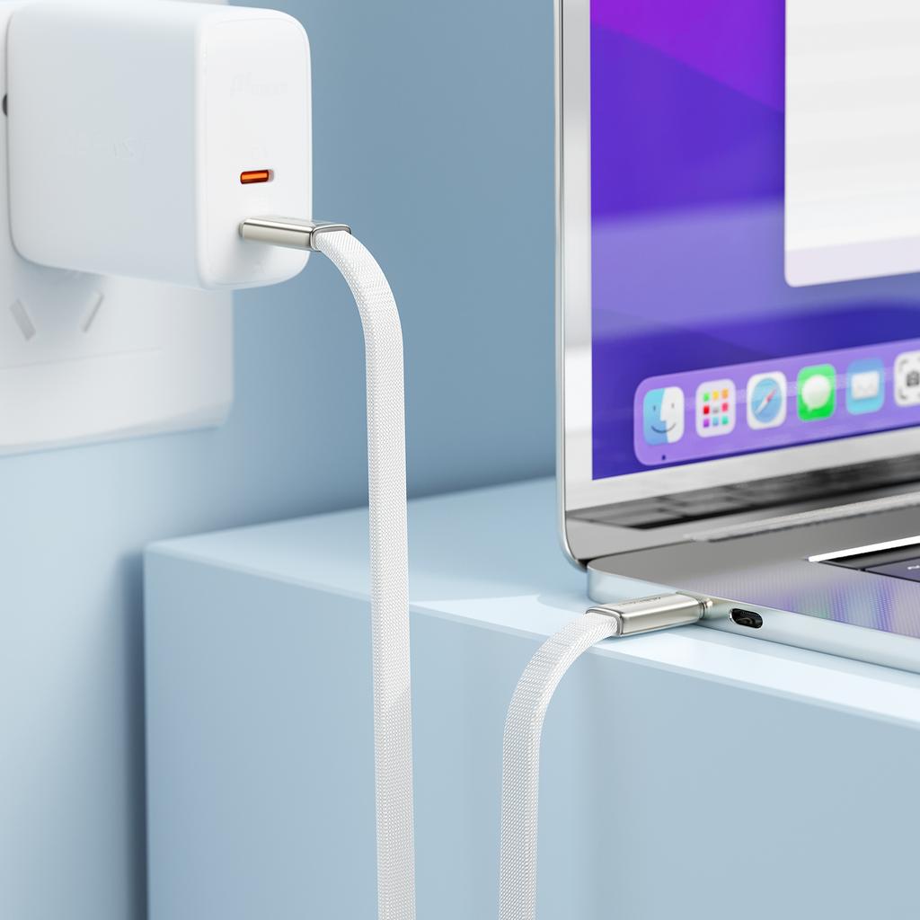 ACEFAST C24-03 USB-C to USB-C Cable Ultra Thin Charging Data Cable 60W Fast Charging Durable Nylon Braided Cable