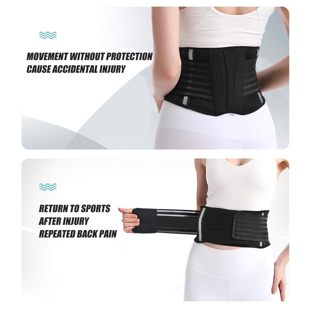 1Pcs Adjustable Double Pull Lumbar Support Lower Brace Waist Band,Unisex Back Belt Lumbar Pain Relief