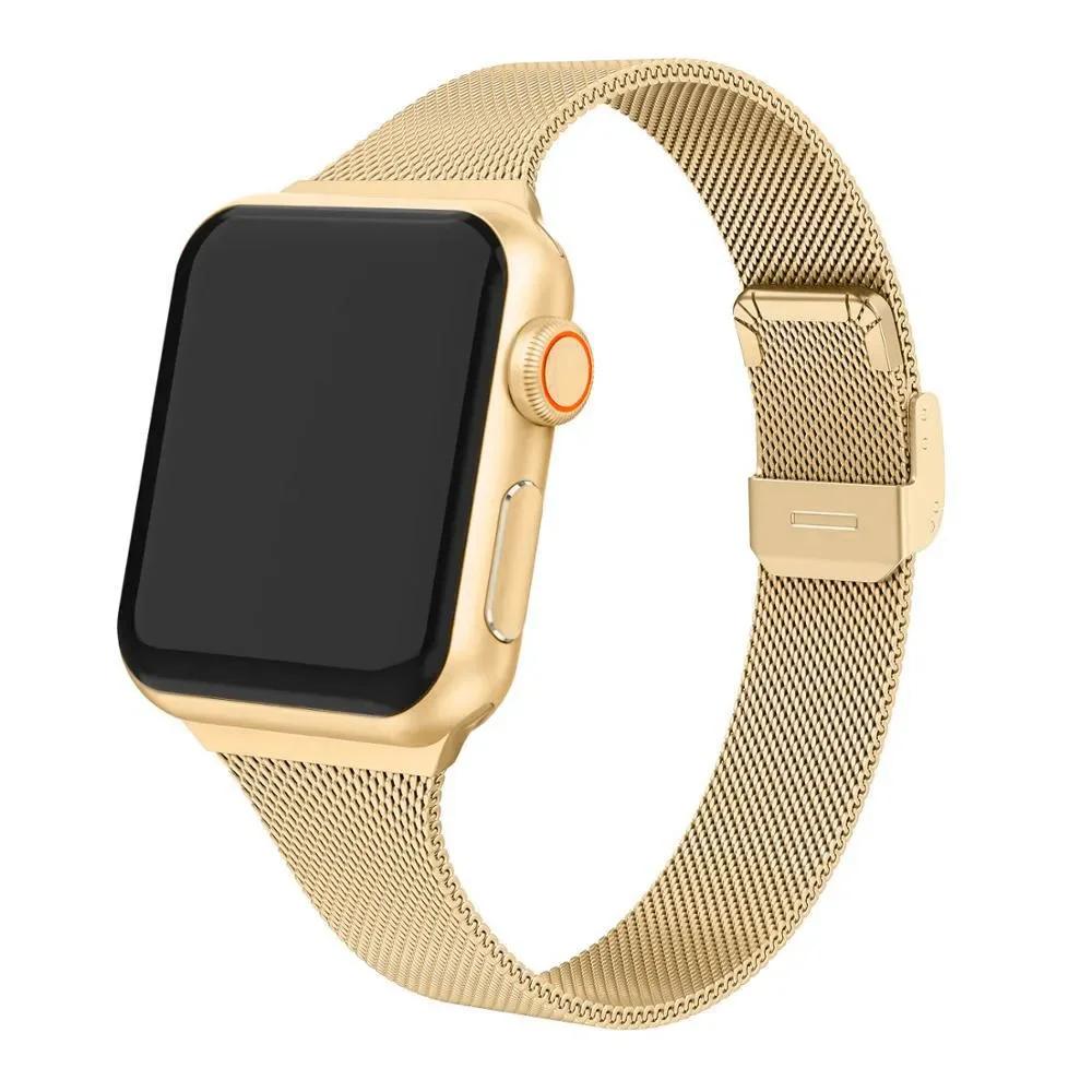 Milanese Strap for Apple Watch 44mm 40mm 45mm 41mm 46mm 42mm 38 49mm Metal Bracelet iWatch Series 10 Ultra 9 8 7 6 5 4 3 SE band