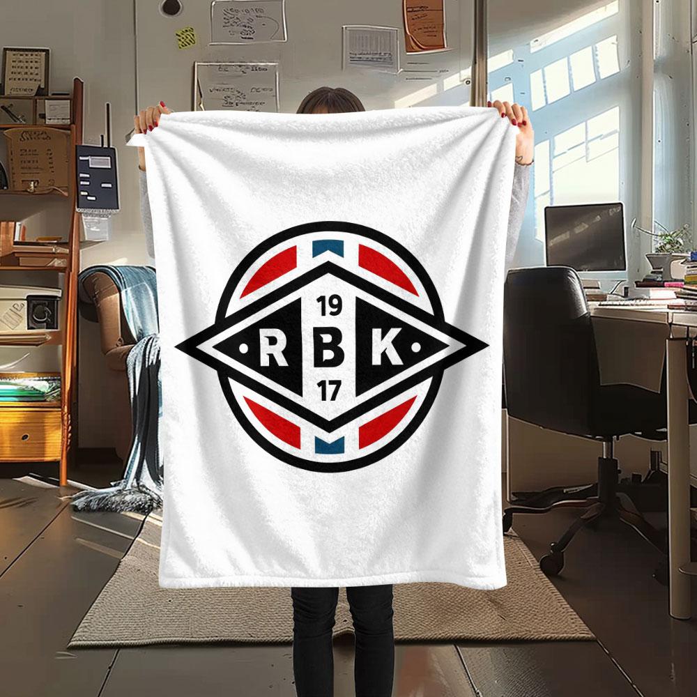 Rosenborg Ballklub FlAannel Blanket, High quality Comfortable for All Seasons, Home Decor, Warmth and Comfort 80cm x 120cm