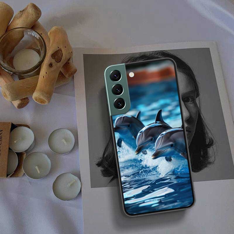 Why Do Dolphins Breach Phone Case For Samsung Galaxy S22 S25 Ultra S21 S10 Plus S26 Edge S20 S23 S24 FE Cover Silicone Soft