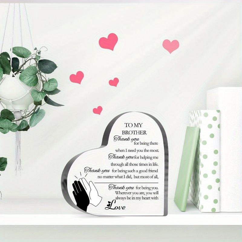 Tack Broder-plakett - Hjärtligt uppskattningsgåva för syskon