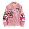 Unisex Cartoon Embroidered Baseball Jacket - Trendy Hip-Hop Style for Spring and Autumn