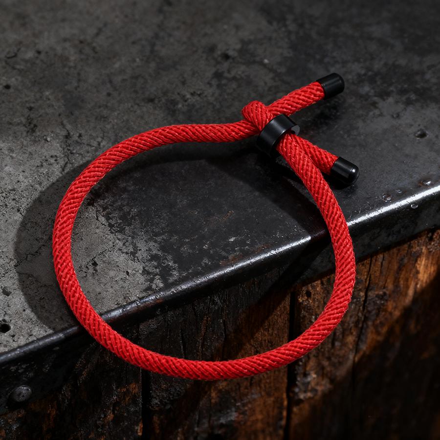 

Modern Men Bracelet A Grade 4mm Thread 7 Colors Available Unfading Stainless Steel Metal Street Casual Hand Accessories Pulseria красный