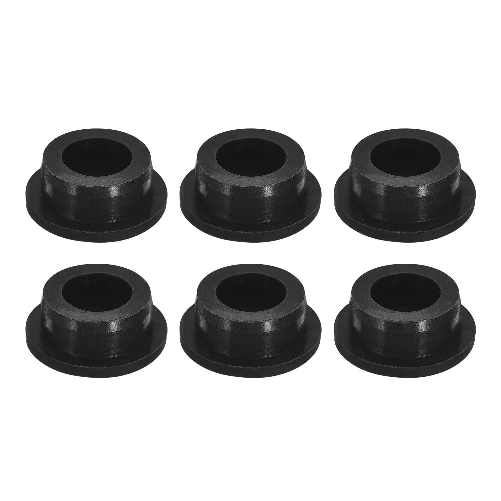 uxcell 6 шт. Черная заглушка для отверстия H27 Водонепроницаемая резиновая заглушка-кнопка для отверстия 26 мм/1,02