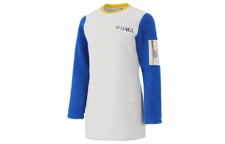 PUMA Long Sleeved Dresses Women s Light Gray Crew Neck 534986-05 S