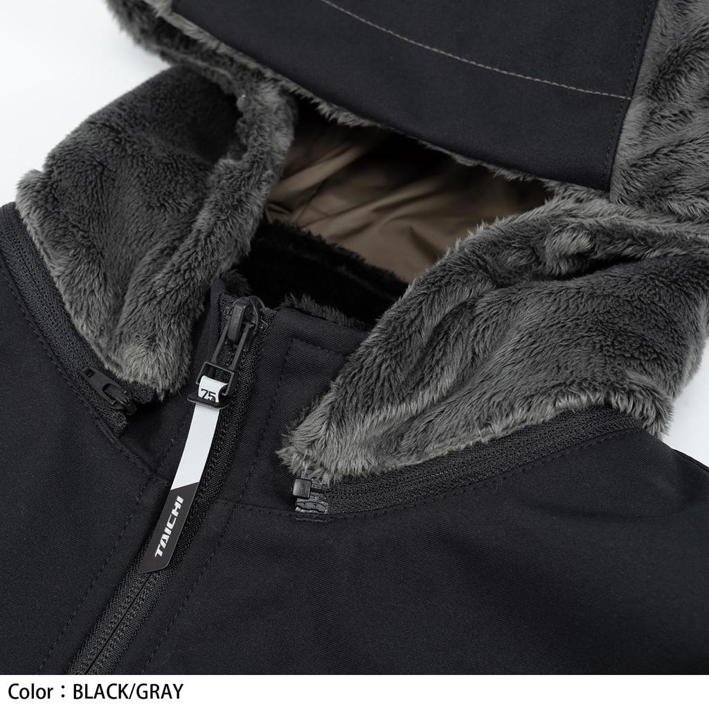 RS TAICHI Fleece Vnitřní Elektricky Vyhřívaná pro Chladné Počasí 3 Teploty Odnímatelná RSU638 ČERNÁ XL e-HEAT Parka, Motocykly, Podzim/Zima,