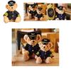 Soft And Furry Captain Teddy Bear Pilot Aviation Model Doll