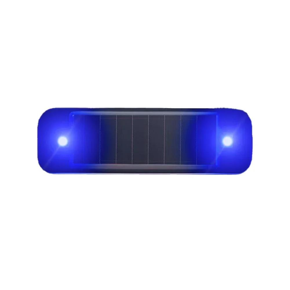 Solar-Powered Car Alarm Security Light With Flashing LED Light Simulated Fake Anti-Theft Signal Warning Lamp