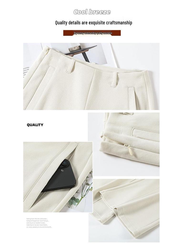 Petite Low-Rise Micro-Flare Wide-Leg Casual Sweatpants - Slimming, High-End 2026 Spring Collection