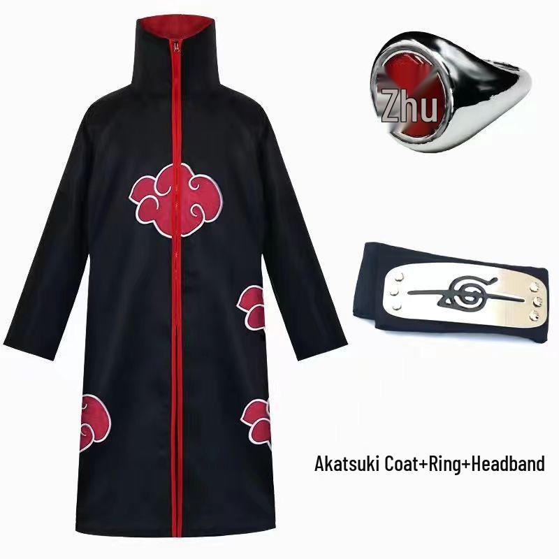 Manteau Akatsuki d'Uchiha Itachi - Produit Dérivé de l'Anime Naruto