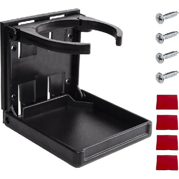 2PCS Boat Cup Holder, Adjustable Folding Drink Holder, Universal Cup Holders For Car, Truck, RV, Boat, Caravans, Drink Holder For Mugs, Bottles, 1PC