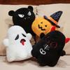 Cartoon Pumpkin Throw Pillow Soft Pumpkin Plush Toy Halloween Pumpkin Demon Doll Ghost Festival
