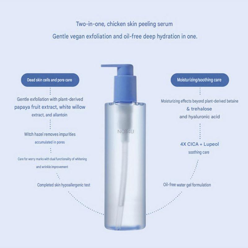 NOT4U Clear Body Serum 290ml – Lightweight Body Serum for Acne-Prone Skin, Soothing & Hydrating Body Care