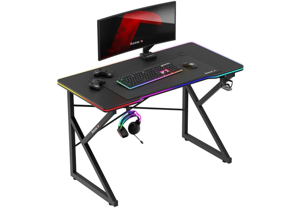 Huzaro Hero 1.7 RGB Black Gaming Desk