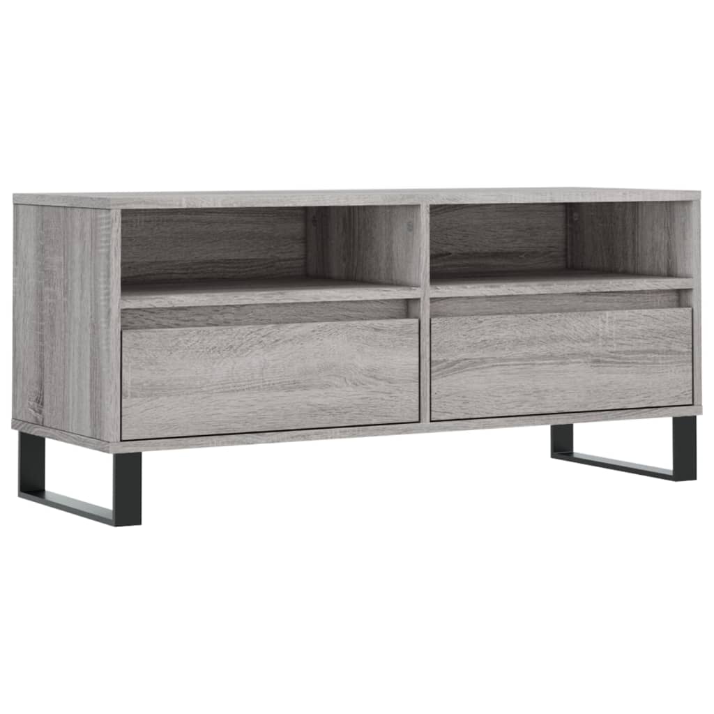 Szafka Pod Tv, Szary Dąb Sonoma, 100X34,5X44,5 Cm