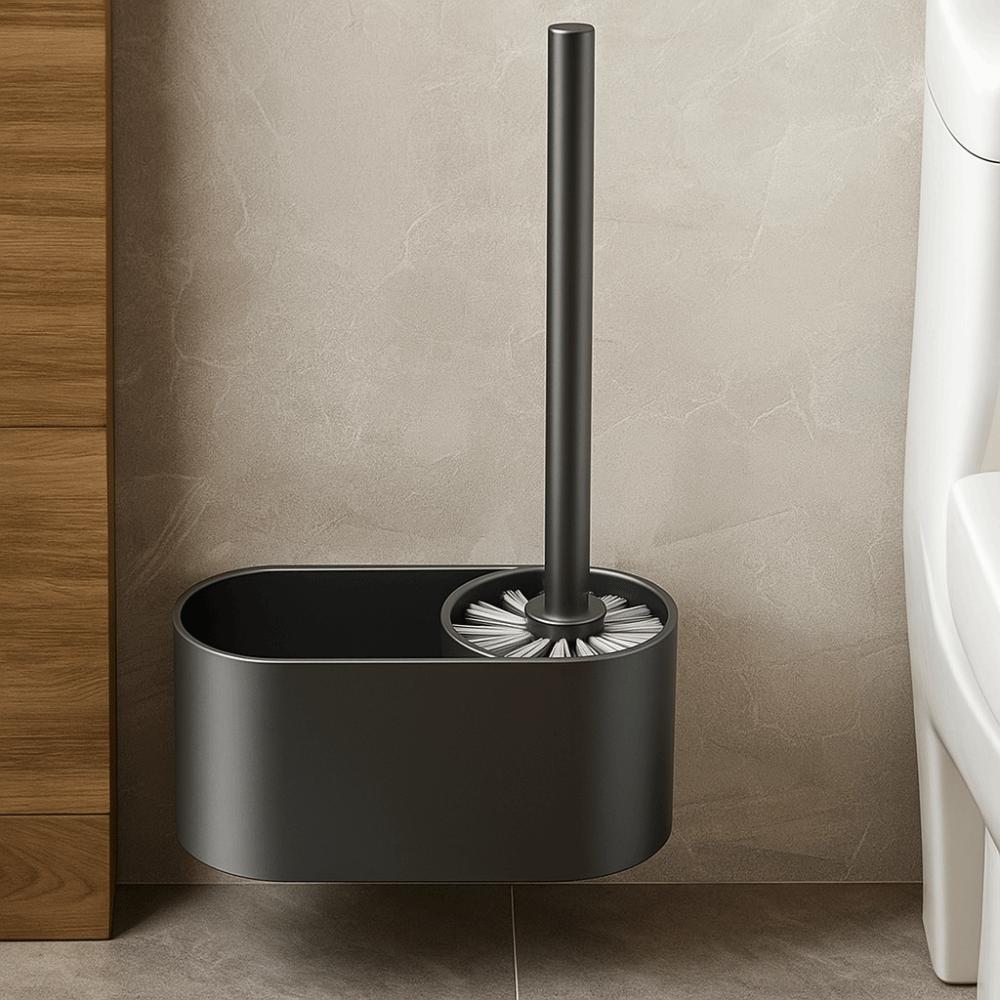 Nail Free Installation Bathroom Toilet Brush Shelf Cleaning Toilet Brush  Bathroom Cleaning