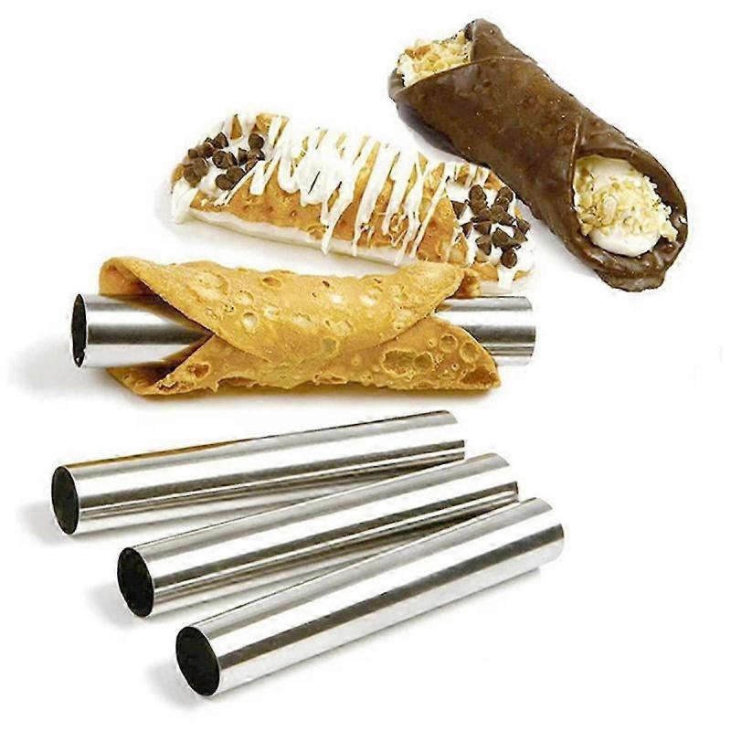 19PCS Cannoli Tubes Forms Set Stainless Steel Non-Stick Cream Horn Danish Pastry Mold for Shell Cream Roll s202412242476