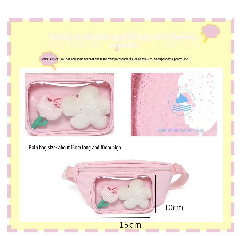 2025 Spring/Summer Transparent Lightweight Nylon Unisex Chest Bag & Waist Bag