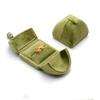 Double Opening Grass Green Velvet Jewelry Box For Rings Earrings Necklaces Bracelets And Bangles Elegant Jewelry Packaging Storage Solution