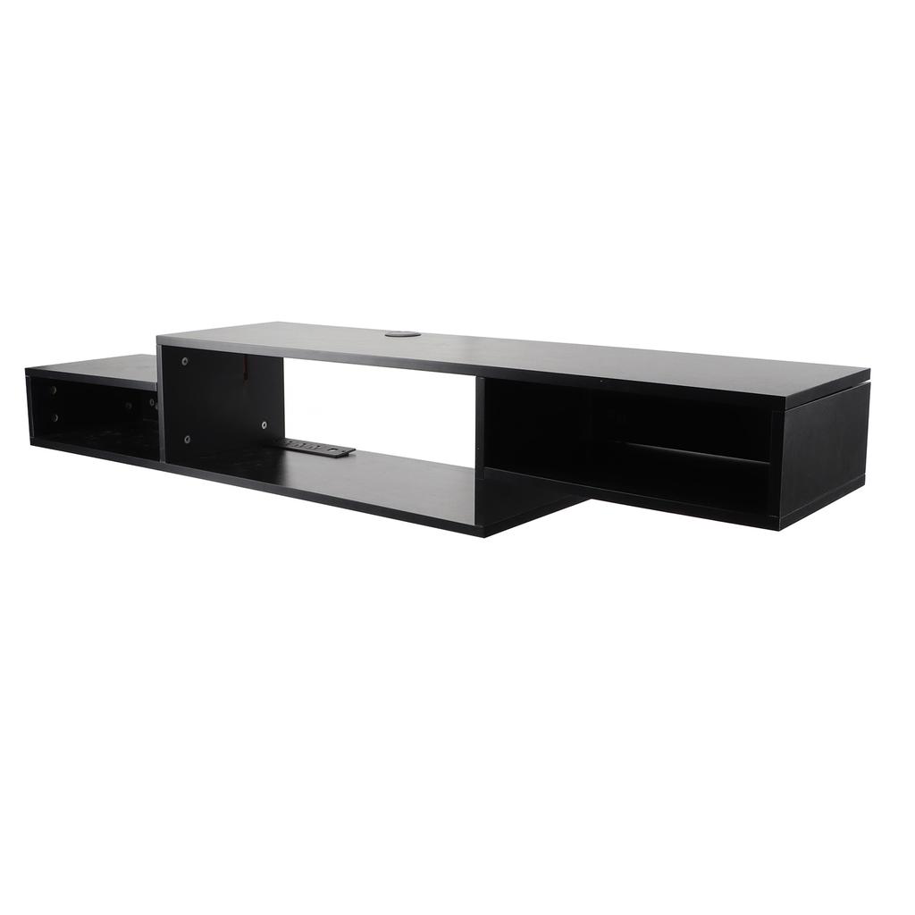 Floating TV Cabinet Modern Strong Load Bearing Wall Mounted TV Cabinet for Storing Stereos
