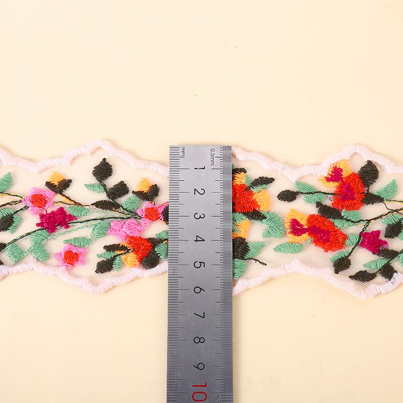 1Pc Hair Accessories Fashion Gift Wrap Rural Style Clothing Accessories Bohemia Embroidered Ribbon Handmade Materials