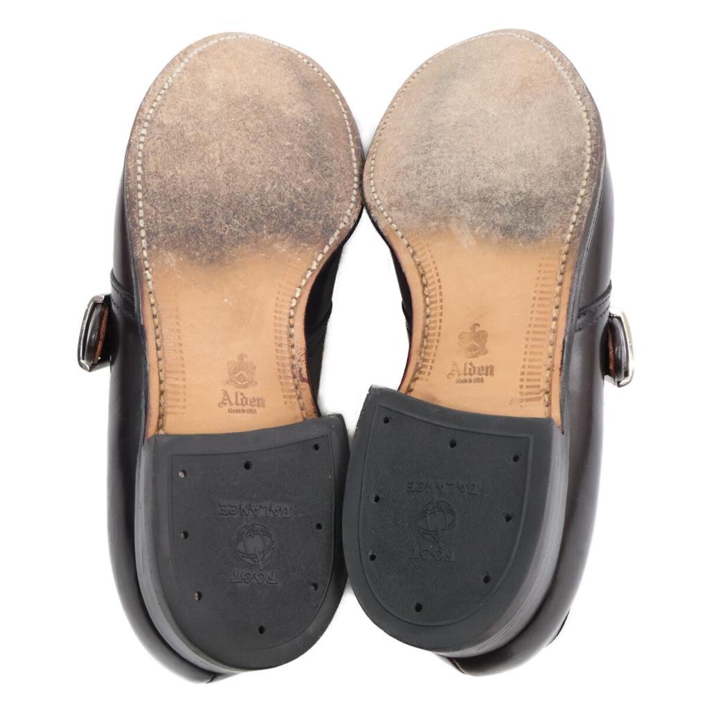 Alden 1878 Cordovan Modified Leisten Single Monk Schuhe 8D Burgunderrot Gebraucht