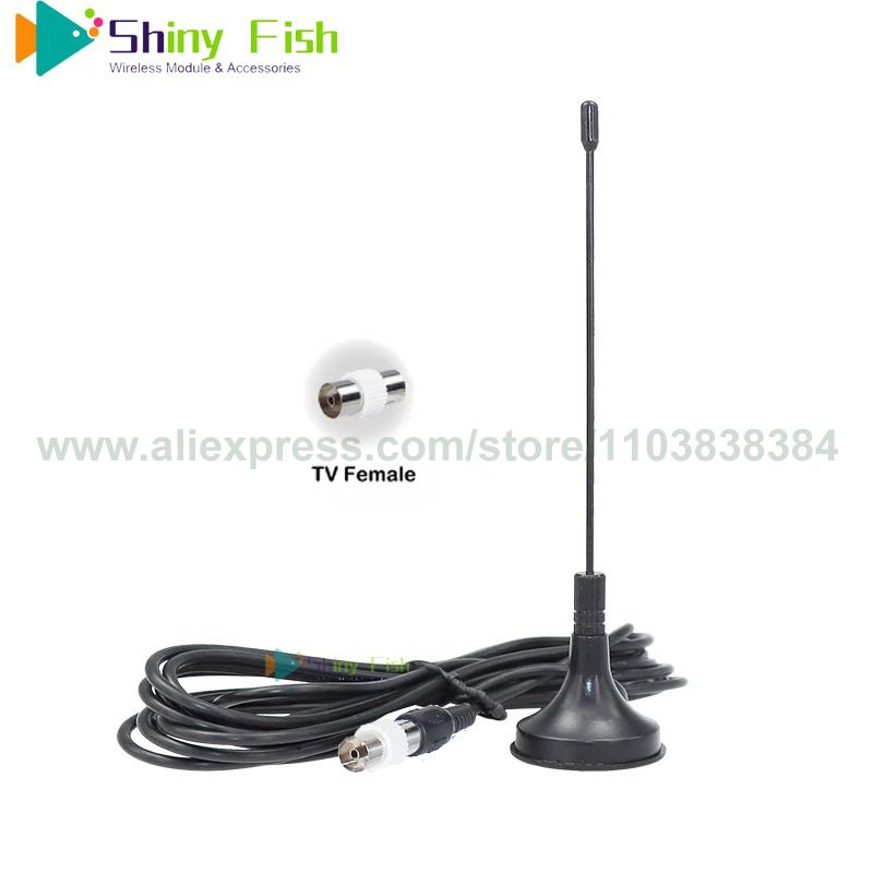 

Home Indoor TV FM Antenna With Amplifier DVB-T/T2 Digital TV Radio Receiver Magnetic Base Omni Antenna Signal Booster ISDB DTMB TypeA TV Female