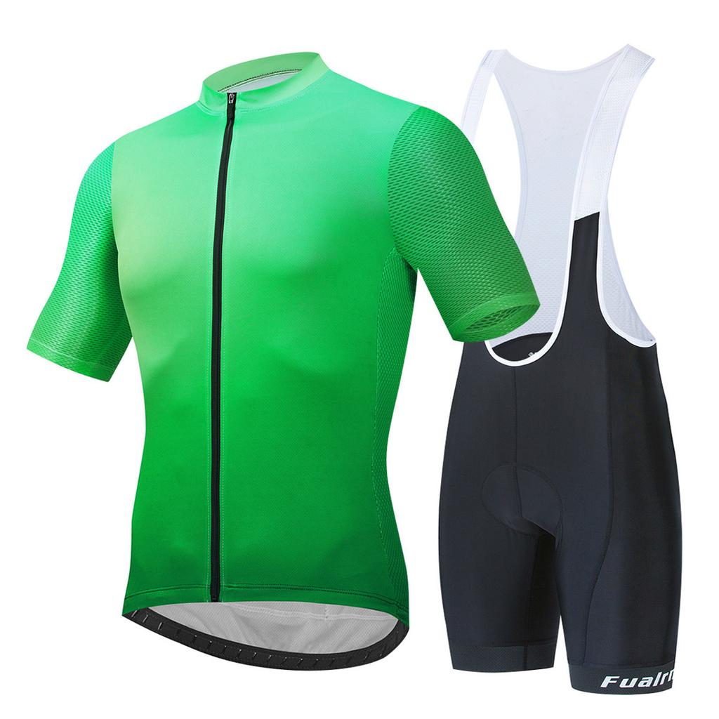 Cycling Suit Set, Breathable Sweat Wicking Short-sleeved Sportswear, Road Bike Racing Overalls Shorts