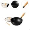 Iron Stir Fry Pan Induction Cooker Kitchen Cookware Household No Coating Nonstick