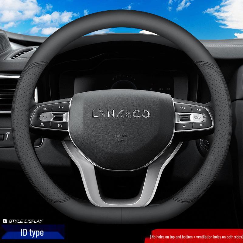 Lynk&Co Models 01-06 Winter Steering Wheel Cover - Genuine Leather, Ultra-thin