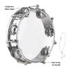 8inch Tambourine Handbell Hand Drum with Double Row Jingles Musical Percussion Instrument