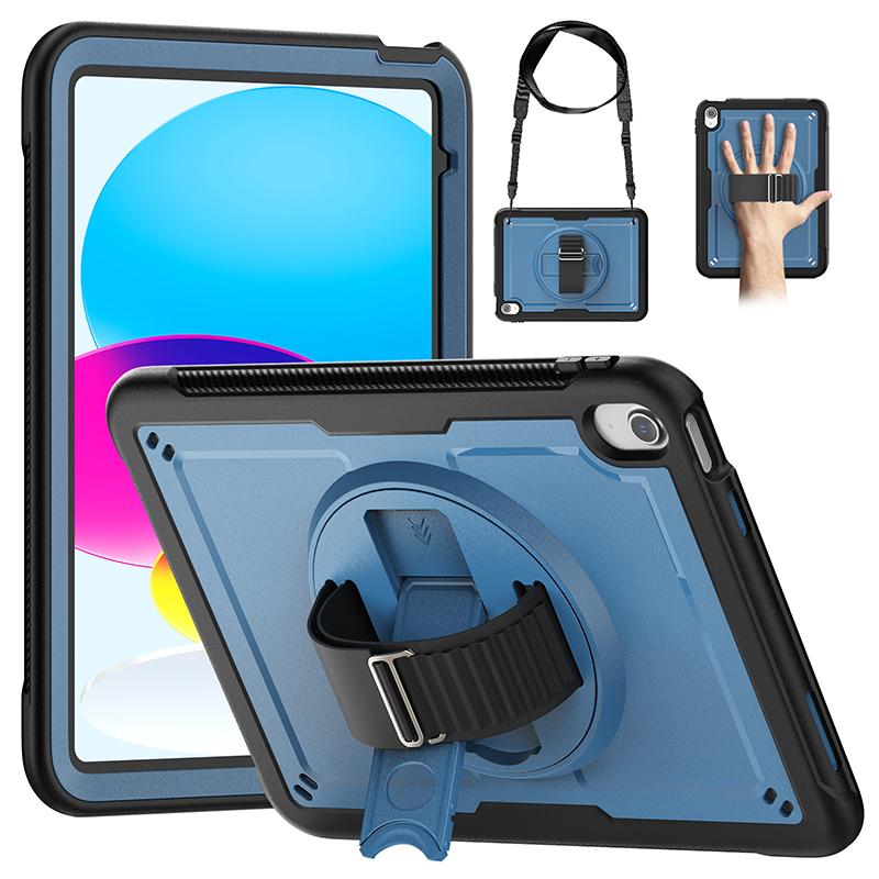 

Для iPad 10-го поколения, iPad Air4 5, 10,9 дюйма, Pro11 M1 M2, iPad 10,2, 9-го поколения, легкий противоударный прочный чехол для планшета, плечевой ремень 10.2 7th 8th 9th Gen