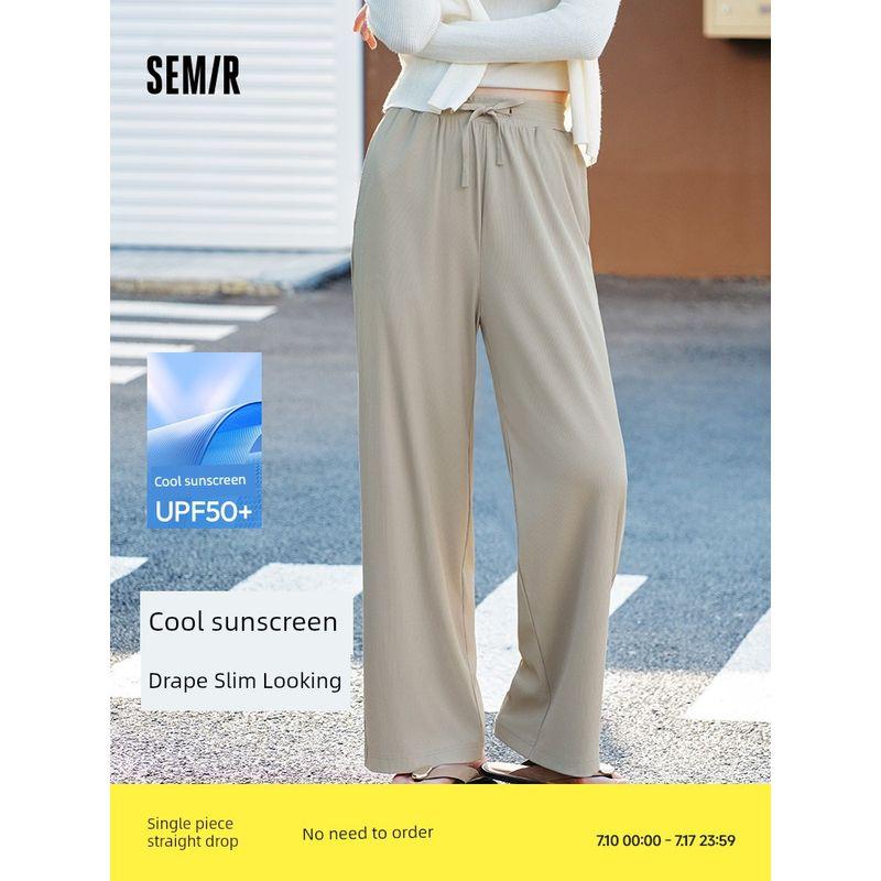 

Senma Casual Pants Women s Sun Protection Pants Black for Women 2025 Summer New Arrival Loose Pants Loose Quick-Dry Pants Pants Light gray 20012 155/62A/S