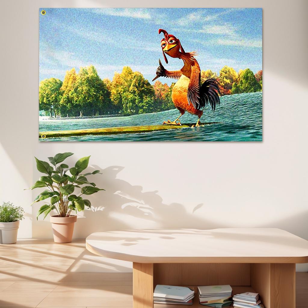 Chicken Flag 35 Feet Fun Tapestry Flag For Bedroom Room College Dorm Room Double Sided Cool Modelling Flag For Room Wall Art Decoration