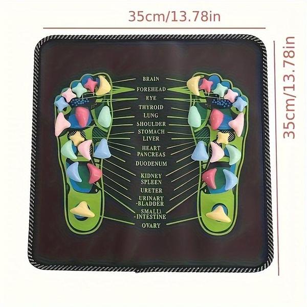 Traditional Chinese Medicine Acupressure Foot Massage Mat - Battery-Free Health And Wellness Accessory