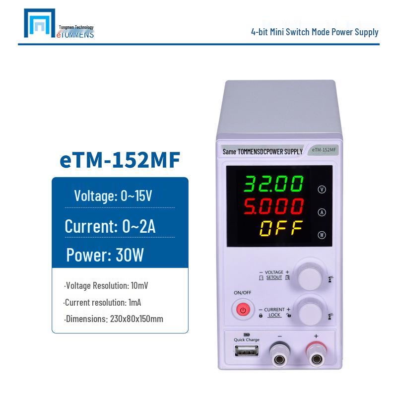 eTM-305MF Adjustable DC Power Supply with Programmable Four-Digit Display for Mobile Phone Repair
