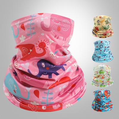 Kids Neck Cover Cute Ice Silk Mask Sun Protection Scarf Summer Outdoor Cycling Sports Cartoon Cooling Children Neck Warmer