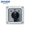 Zhuochao SZW26-20/D101.1BF ON-OFF-ON Rotary Switch with Protective Box, 3-Gear, Universal.