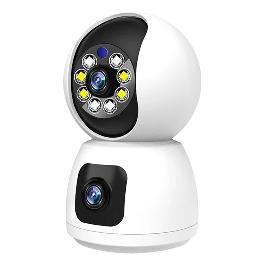 

P221B Dual Lens Indoor Security Camera 2MP Two Way Audio 5X Digital Zoom Remote Monitoring Camera A