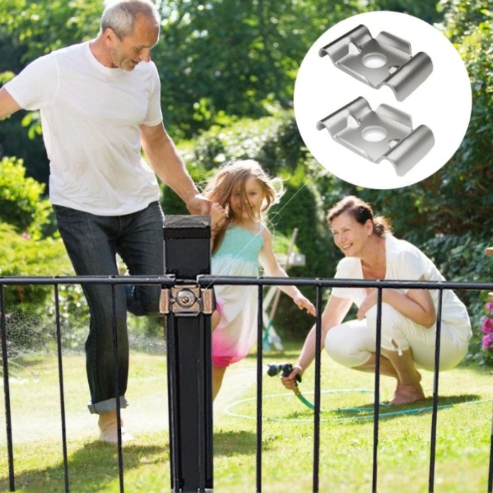 Anti-theft Design Fence Attachment Clamps Metal Bracket Anti-theft Fence Clamps  Security Barrier