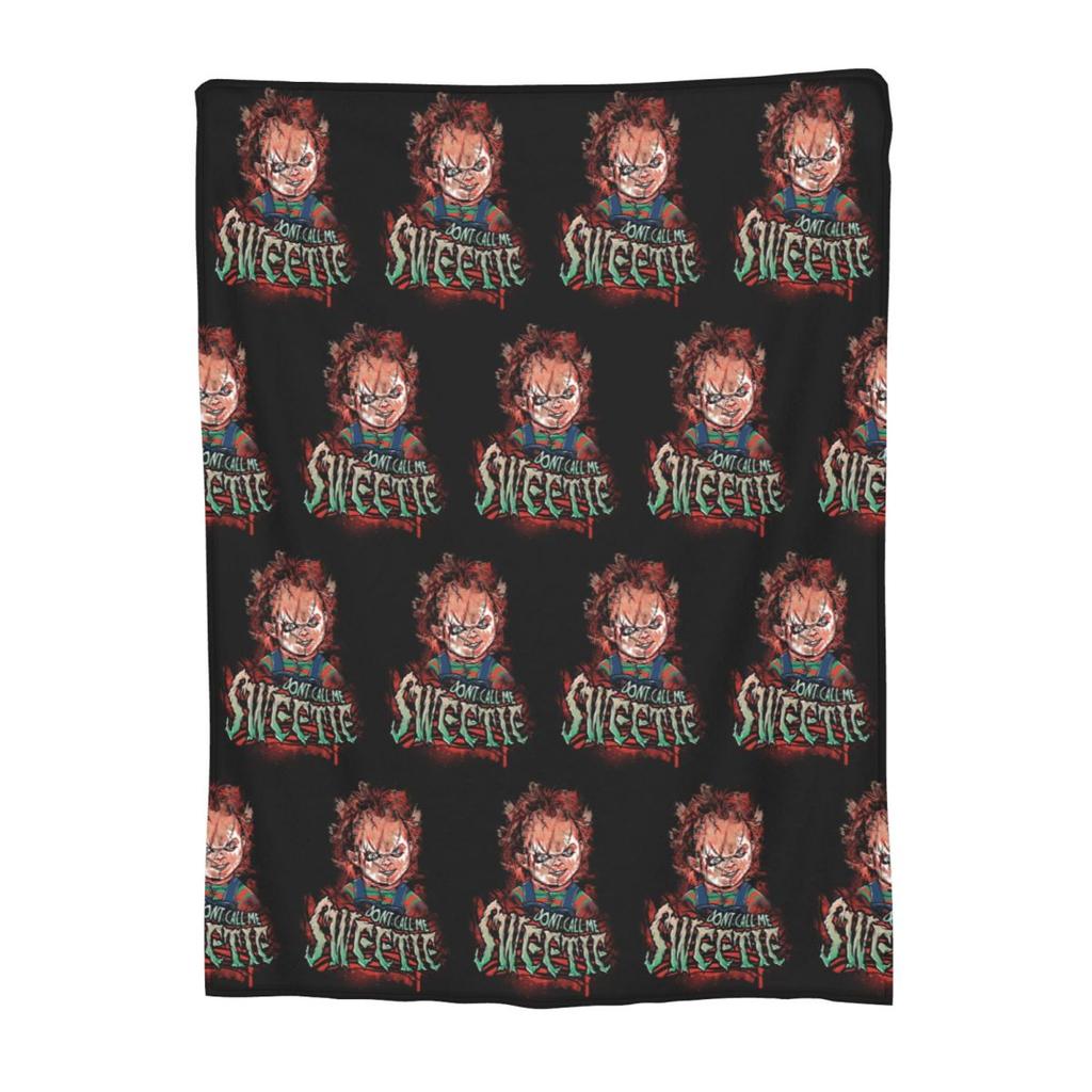 Chucky Puppe Decken Weiche Warme Flanell Überwurfdecke Bettwäsche für Bett Wohnzimmer Picknick Reise Zuhause Sofa